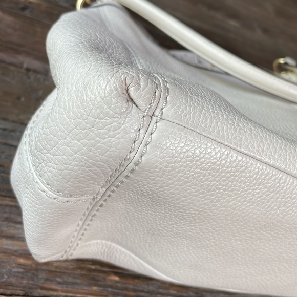 Coach Lexy stardust celestial white pebbled leather shoulder bag EUC - Picture 11 of 16